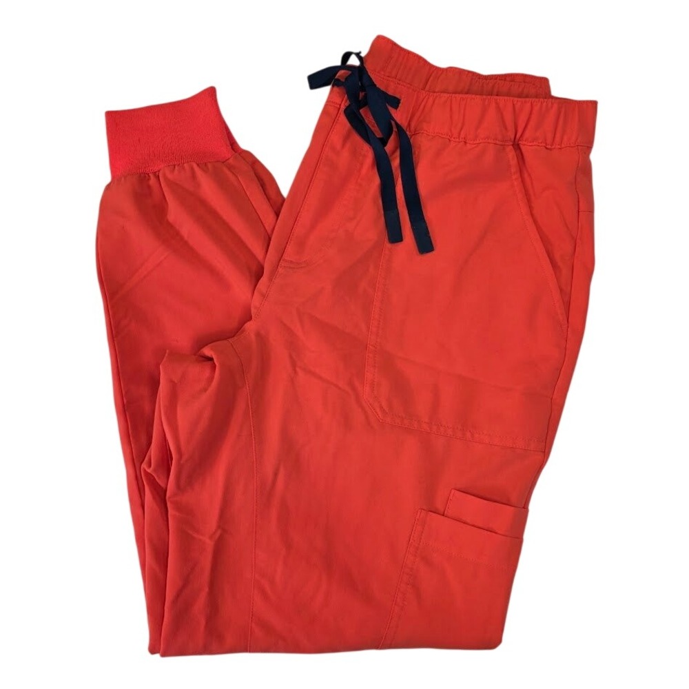 Figs Mens Large Tansen Scrub Pants Orange M22SW2018 Cargo Joggers PO 5127